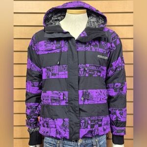Grenade Fatigue Project Jacket Men’s Small Purple Black Graphic Snowboard